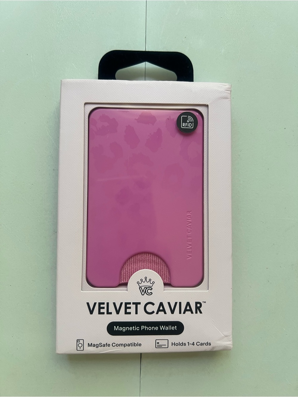 Velvet Caviar MagSafe Wallet - Hot Pink Leap